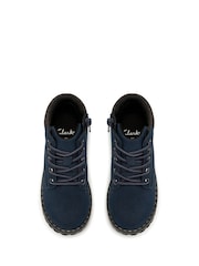 Clarks Blue Cliff Lace Ankle Boots - Image 1 of 5