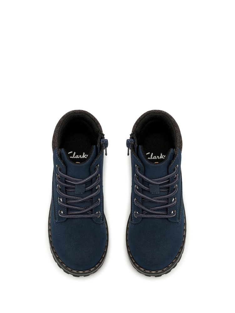 Clarks Blue Cliff Lace Ankle Boots - Image 1 of 5 Clarks Blue Cliff Lace Ankle Boots - Image 1 of 5