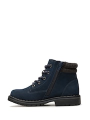 Clarks Blue Cliff Lace Ankle Boots - Image 4 of 5