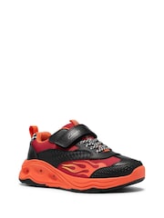 Clarks Red Standard Fit (F) Standard Fit Gleam Go Trainers - Image 4 of 6