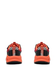 Clarks Red Standard Fit (F) Standard Fit Gleam Go Trainers - Image 5 of 6