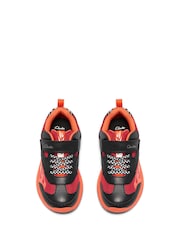 Clarks Red Standard Fit (F) Standard Fit Gleam Go Trainers - Image 6 of 6