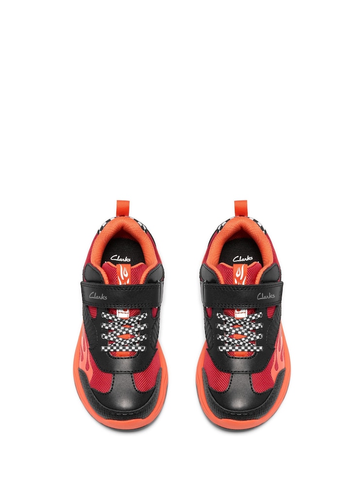 Clarks Red Standard Fit (F) Standard Fit Gleam Go Trainers - Image 6 of 6 Clarks Red Standard Fit (F) Standard Fit Gleam Go Trainers - Image 6 of 6