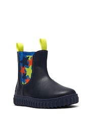Clarks Blue Cove Chelsea Boots - Image 3 of 6