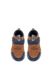 Clarks Blue Toddler Steggy 2 Play Leather Dinosaur Boots - Image 4 of 6