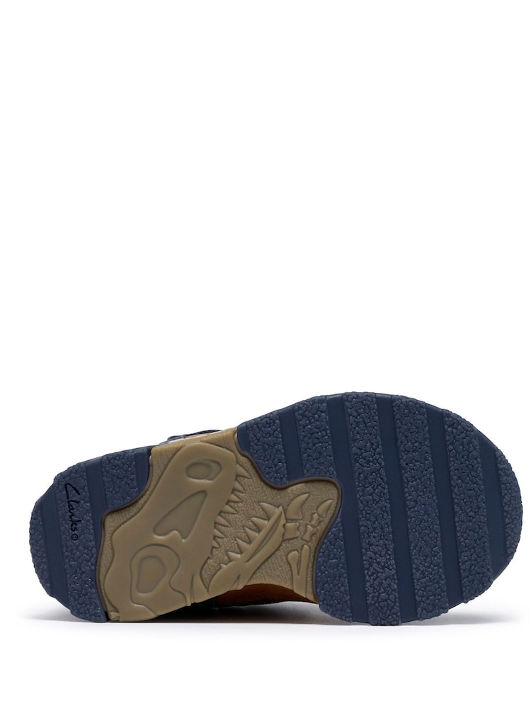 Clarks Blue Toddler Steggy 2 Play Leather Dinosaur Boots - Image 6 of 6 Clarks Blue Toddler Steggy 2 Play Leather Dinosaur Boots - Image 6 of 6