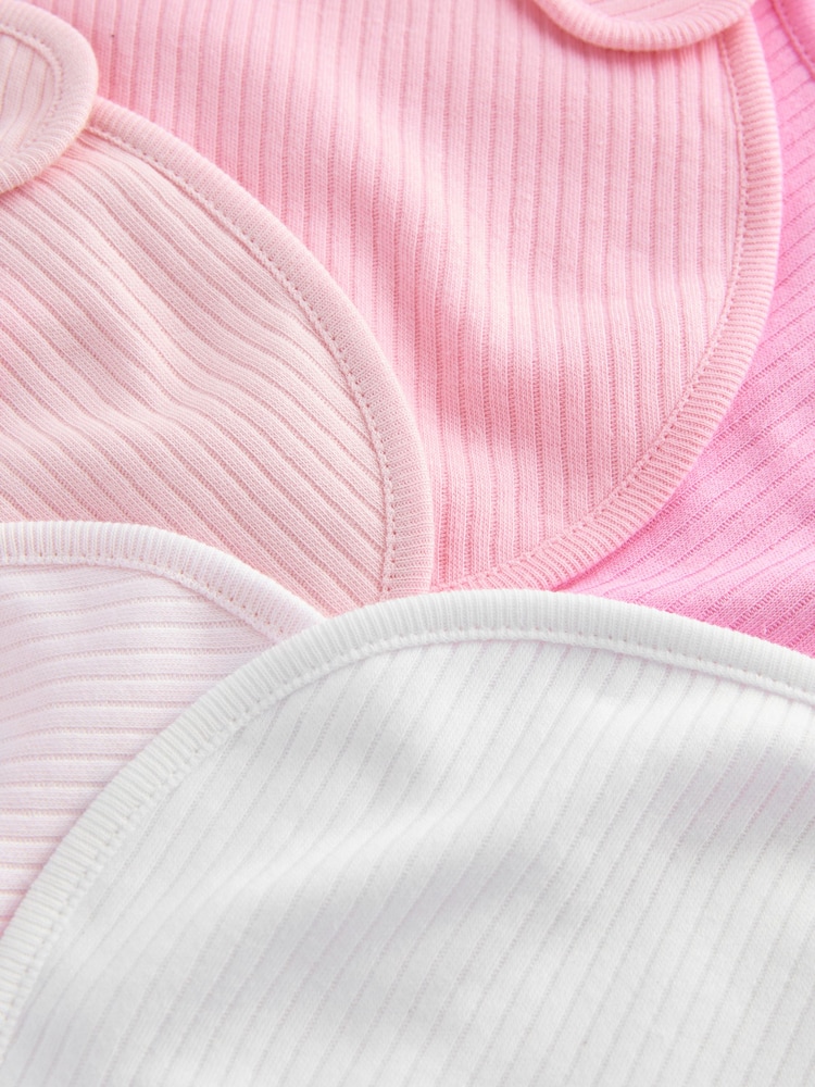 Pink Baby Bib 5 Pack - Image 8 of 8