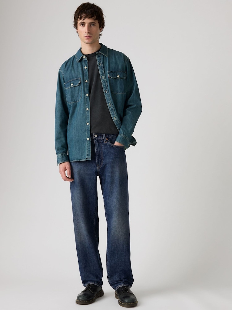 Levi's® Blue 568 Straight Jeans - Image 4 of 4