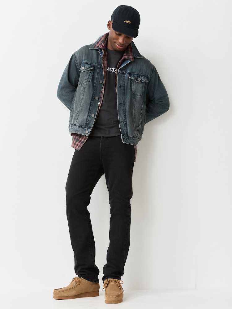 Levi's® Black 502™ Regular Taper Jeans - Image 2 of 4
