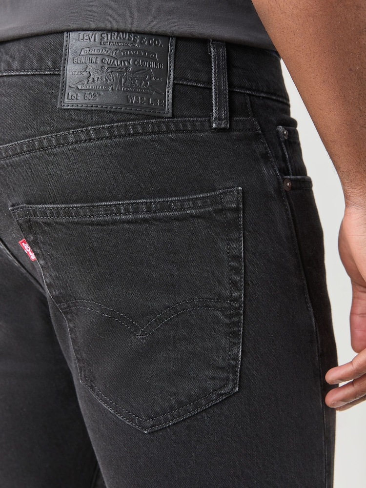 Levi's® Black 502™ Regular Taper Jeans - Image 4 of 4