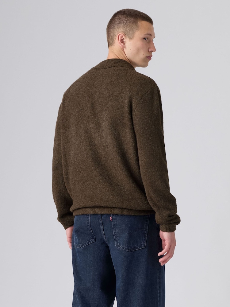 Levi's® Collared Half Zip Knitted Jumper - Bild 2 von 6