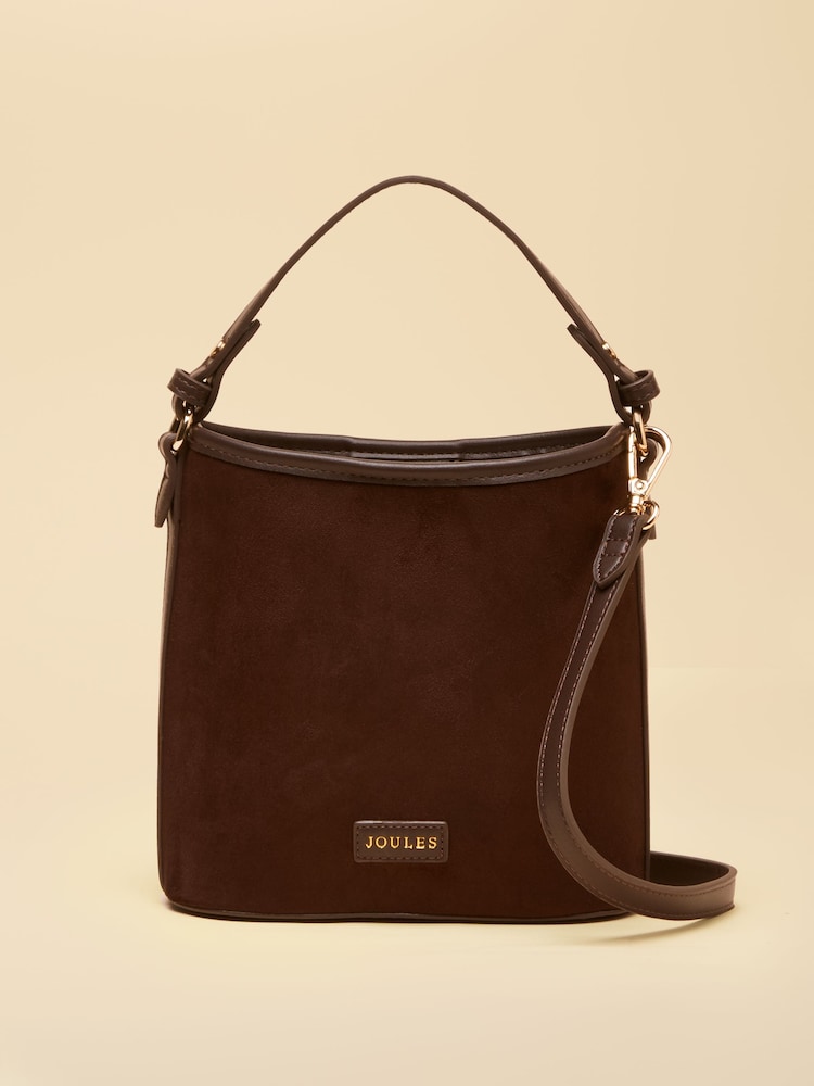 Joules Chocolate Brown Bucket Bag - Image 1 of 9 Joules Chocolate Brown Bucket Bag - Image 1 of 9