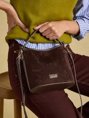 Joules Chocolate Brown Bucket Bag - Image 5 of 9
