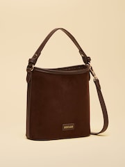 Joules Chocolate Brown Bucket Bag - Image 8 of 9