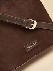 Joules Chocolate Brown Bucket Bag - Image 9 of 9