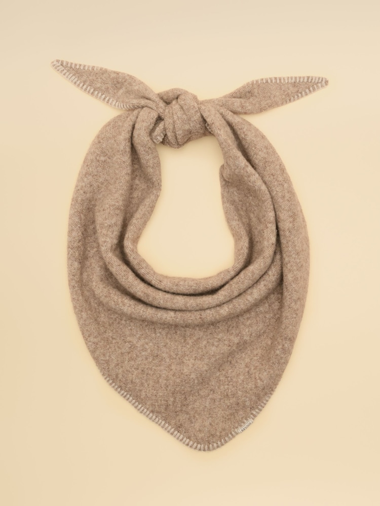 Joules Kendra Oatmeal Triangle Scarf - Image 1 of 6 Joules Kendra Oatmeal Triangle Scarf - Image 1 of 6