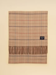 Joules Langtree Neutral Check Scarf - Image 5 of 6