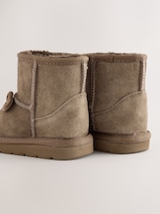 Chocolate Brown Bear Wide Fit (G) Water Repellent Suede Pull On Boots - Image 4 of 5