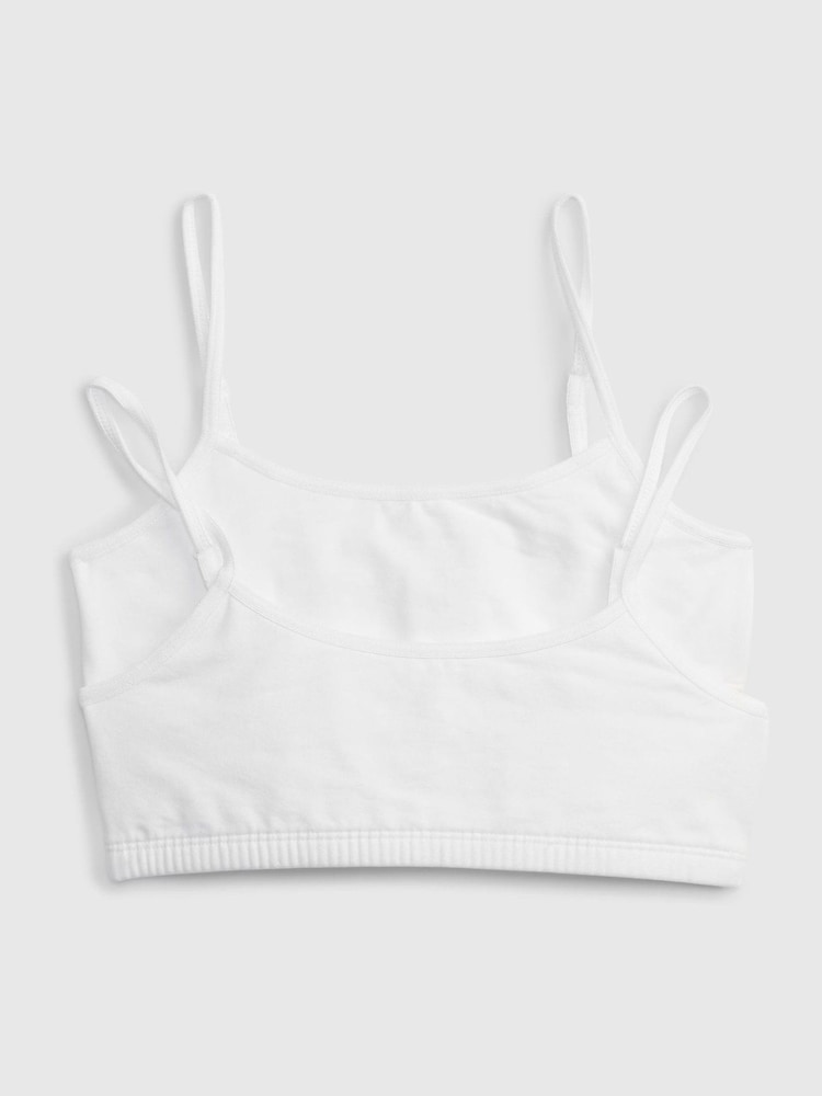 Gap White Basic Bra 2-Pack (2-mths) - Image 1 of 1 Gap White Basic Bra 2-Pack (2-mths) - Image 1 of 1