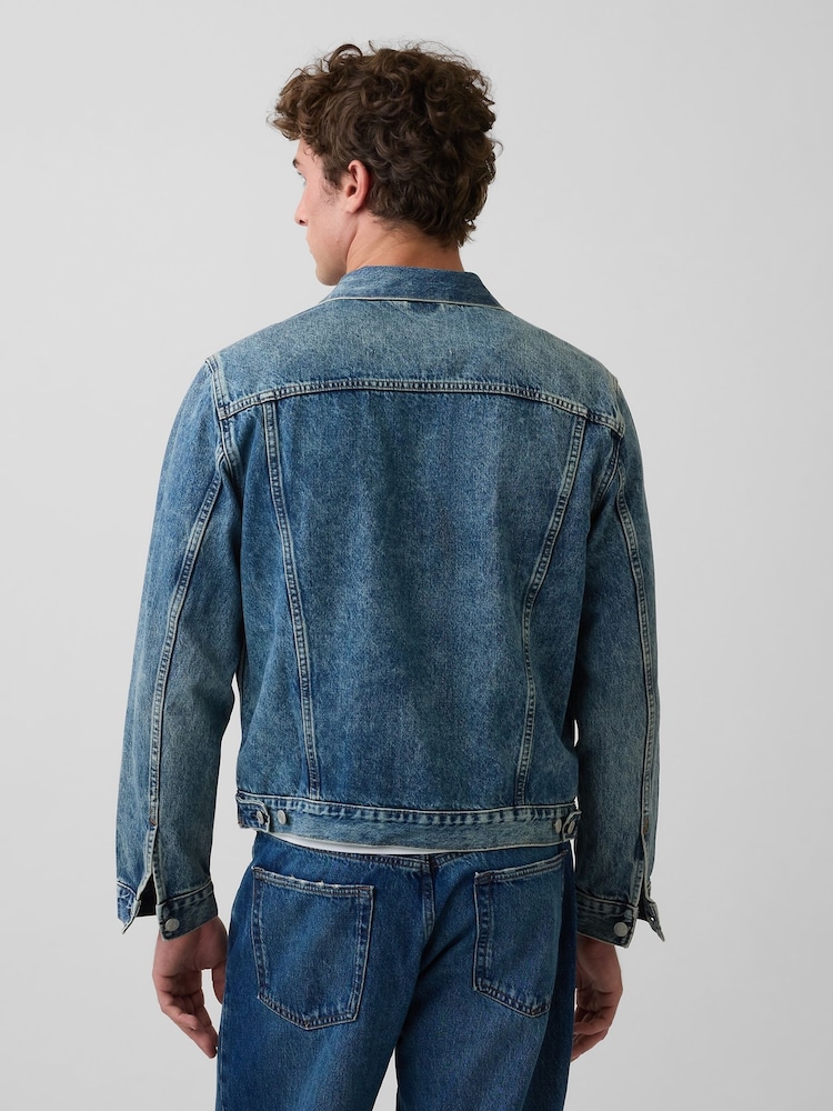 Gap Mid Wash Classic Icon Denim Jacket - Image 2 of 5 Gap Mid Wash Classic Icon Denim Jacket - Image 2 of 5