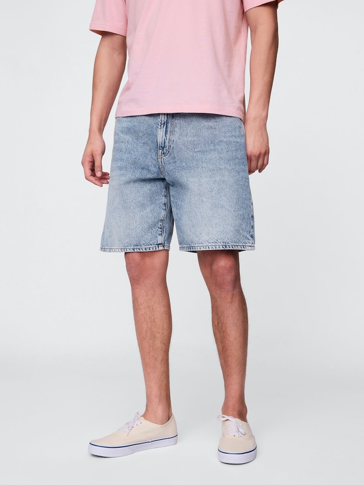 Gap Light Wash 90s Loose Denim Shorts - Image 1 of 5