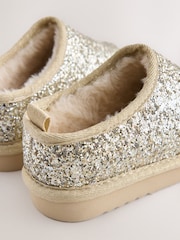 Gold Glitter Shoot Slippers - Image 4 of 5