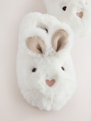 White Bunny Character Mule Slippers - Image 3 of 5