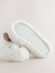 White Bunny Character Mule Slippers - Image 5 of 5