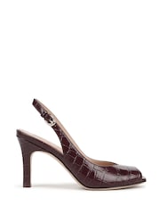 Naturalizer Red Naturalizer Alexa Smokey Sangria Slingback Stiletto Heel Shoes - Image 1 of 7