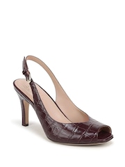Naturalizer Red Naturalizer Alexa Smokey Sangria Slingback Stiletto Heel Shoes - Image 3 of 7