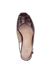 Naturalizer Red Naturalizer Alexa Smokey Sangria Slingback Stiletto Heel Shoes - Image 6 of 7