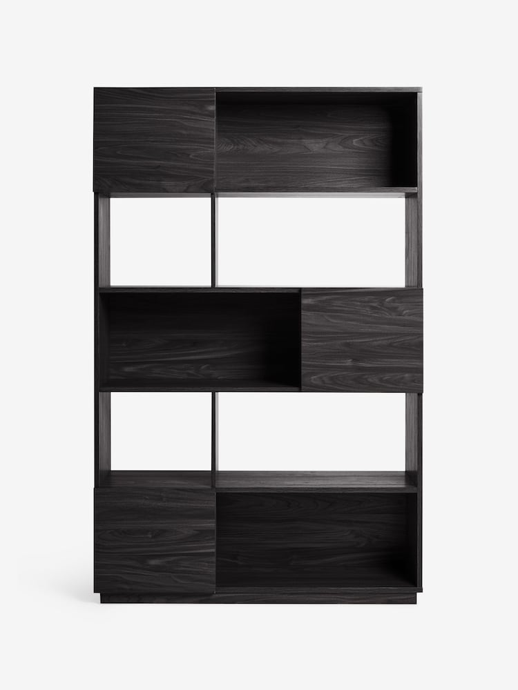 MADE.COM Black Blaze Wide Shelving Unit - Image 5 of 5 MADE.COM Black Blaze Wide Shelving Unit - Image 5 of 5