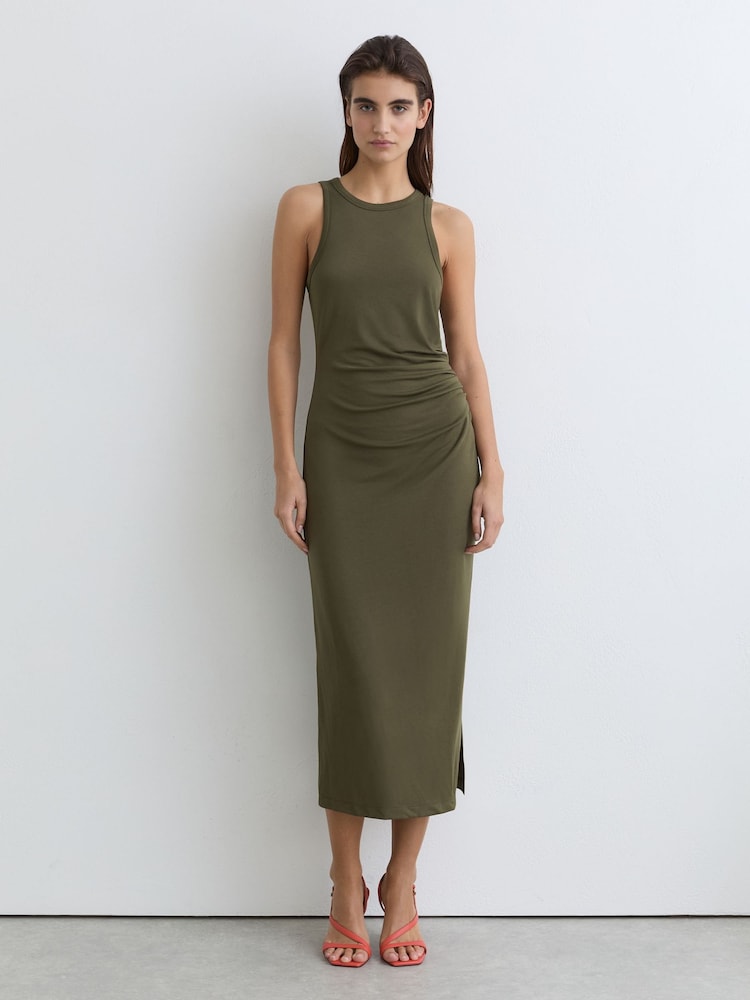 slim fit dress slacks Racer Back Maxi Dress main image 0