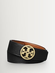 Tory Burch Black 1.5" Miller Reversible Belt - Image 1 of 3
