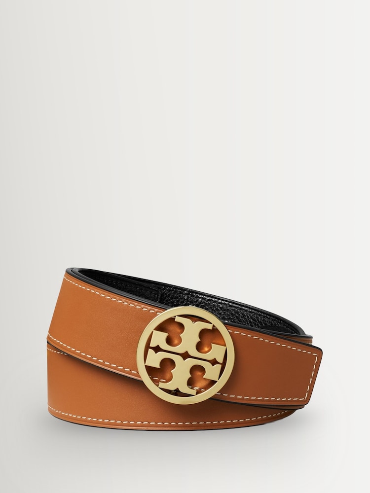 Tory Burch Black 1.5" Miller Reversible Belt - Image 3 of 3