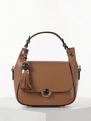 Qəhvəyi - Luella Grey Diana Üst Dəstəkli Çarpaz Bədən Çantası - 7şəkildən 5 şəkil