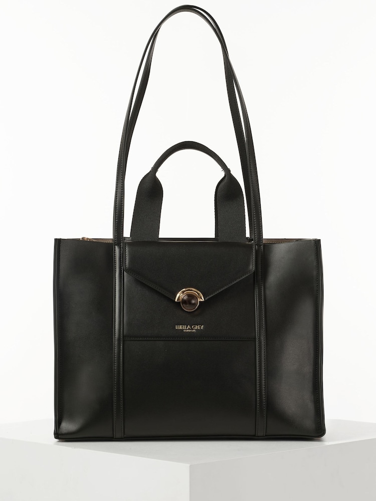 Luella Grey Darcy Laptop Black Tote Bag - Image 2 of 9