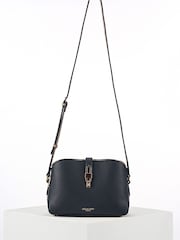 Luella Grey Blue Margy Cornflower Zip Top Cross-Body Bag - Image 1 of 3