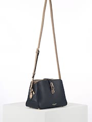 Luella Grey Blue Margy Cornflower Zip Top Cross-Body Bag - Image 2 of 3