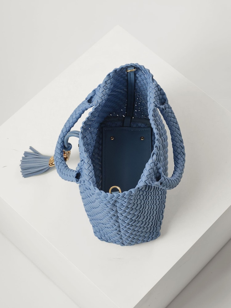 Luella Grey Suky Medium Woven Cross-Body Bag - Image 5 of 5