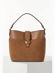 ブラウン - Luella Grey Indra Bucket Cross-Body Bag - 画像 1 / 5