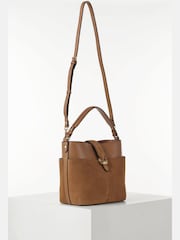 ブラウン - Luella Grey Indra Bucket Cross-Body Bag - 画像 3 / 5