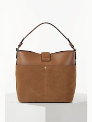 ブラウン - Luella Grey Indra Bucket Cross-Body Bag - 画像 4 / 5