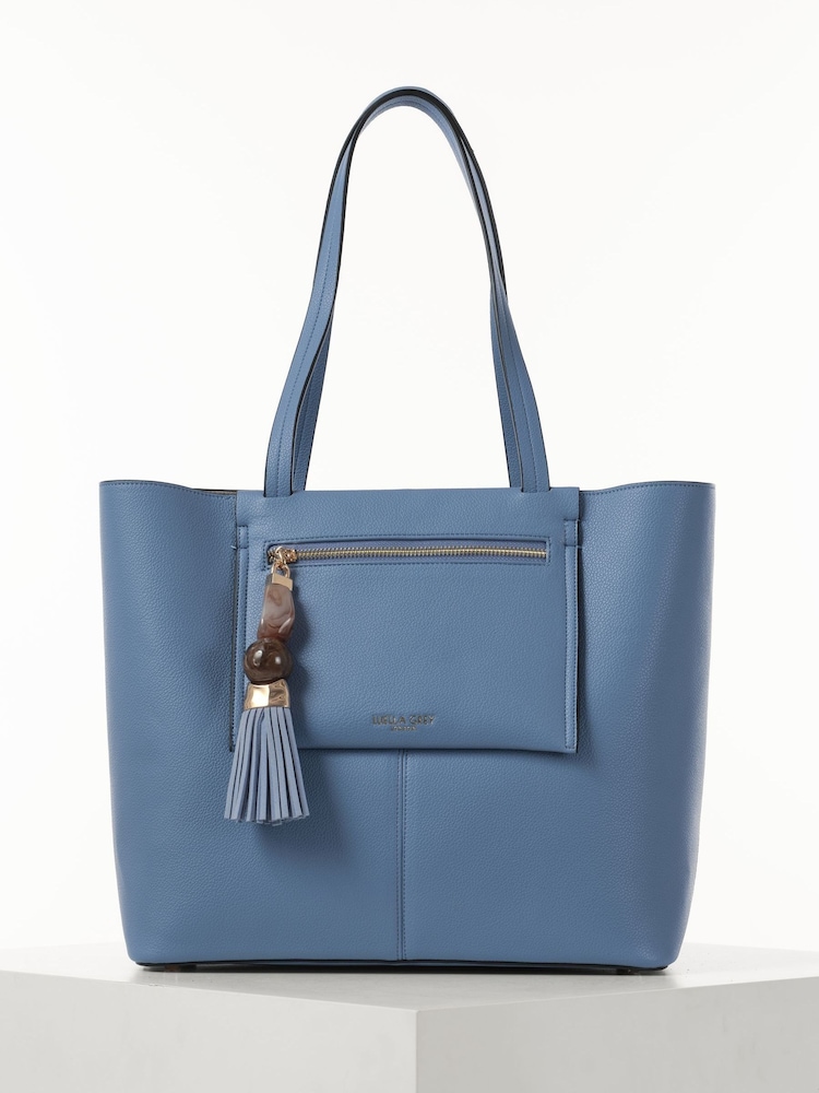 Luella Grey Catalina Cornflower Blue Casual Tote Bag With Pouch - Bild 1 von 1