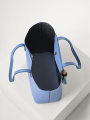 Luella Grey Catalina Cornflower Blue Casual Tote Bag With Pouch - Image 10 of 11