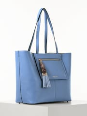 Luella Grey Catalina Cornflower Blue Casual Tote Bag With Pouch - Image 7 of 11