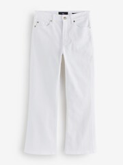 7 For All Mankind The Leggy Bootcut Crop Pure White Jeans - Image 1 of 1