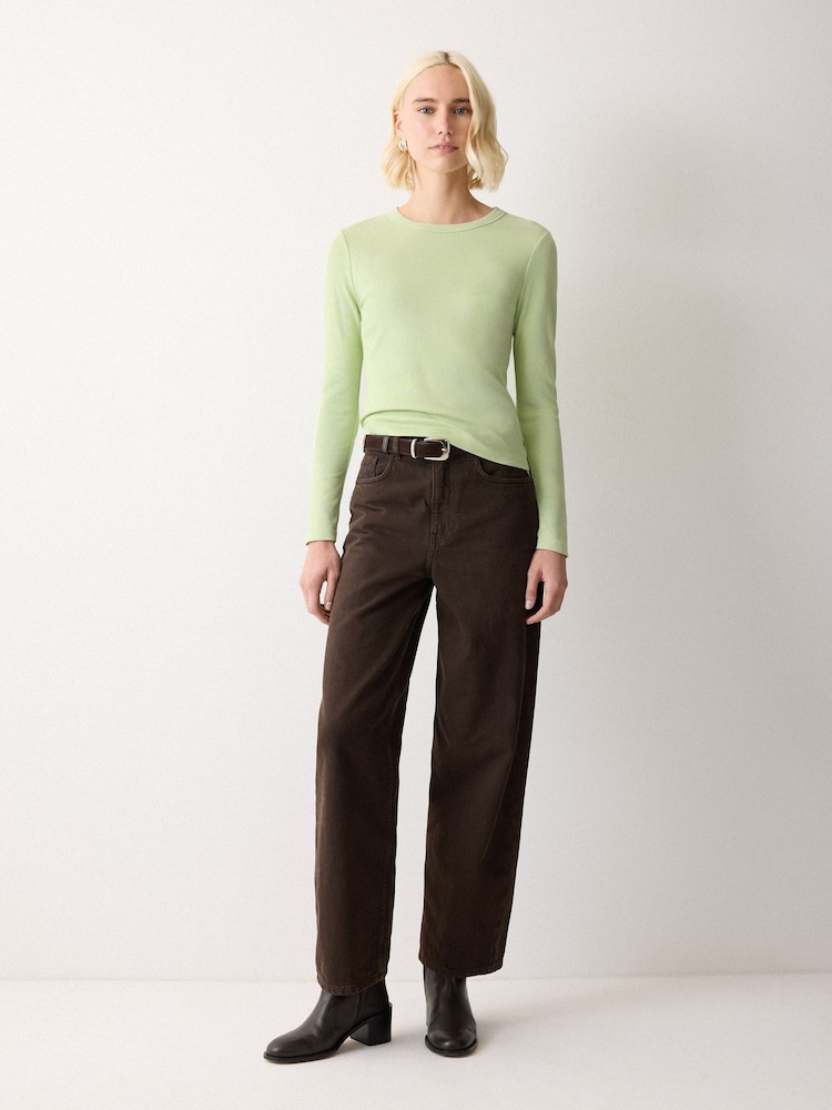 Jigsaw Green Long Sleeve Fine Cotton Baby T-Shirt - Image 2 of 6 Jigsaw Green Long Sleeve Fine Cotton Baby T-Shirt - Image 2 of 6