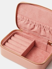 Accessorize Pink Small Floral Embroidered Jewellery Box - Image 2 of 2