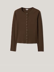 Jigsaw Brown Button Through Long Sleeve Baby T-Shirt - Image 5 of 5